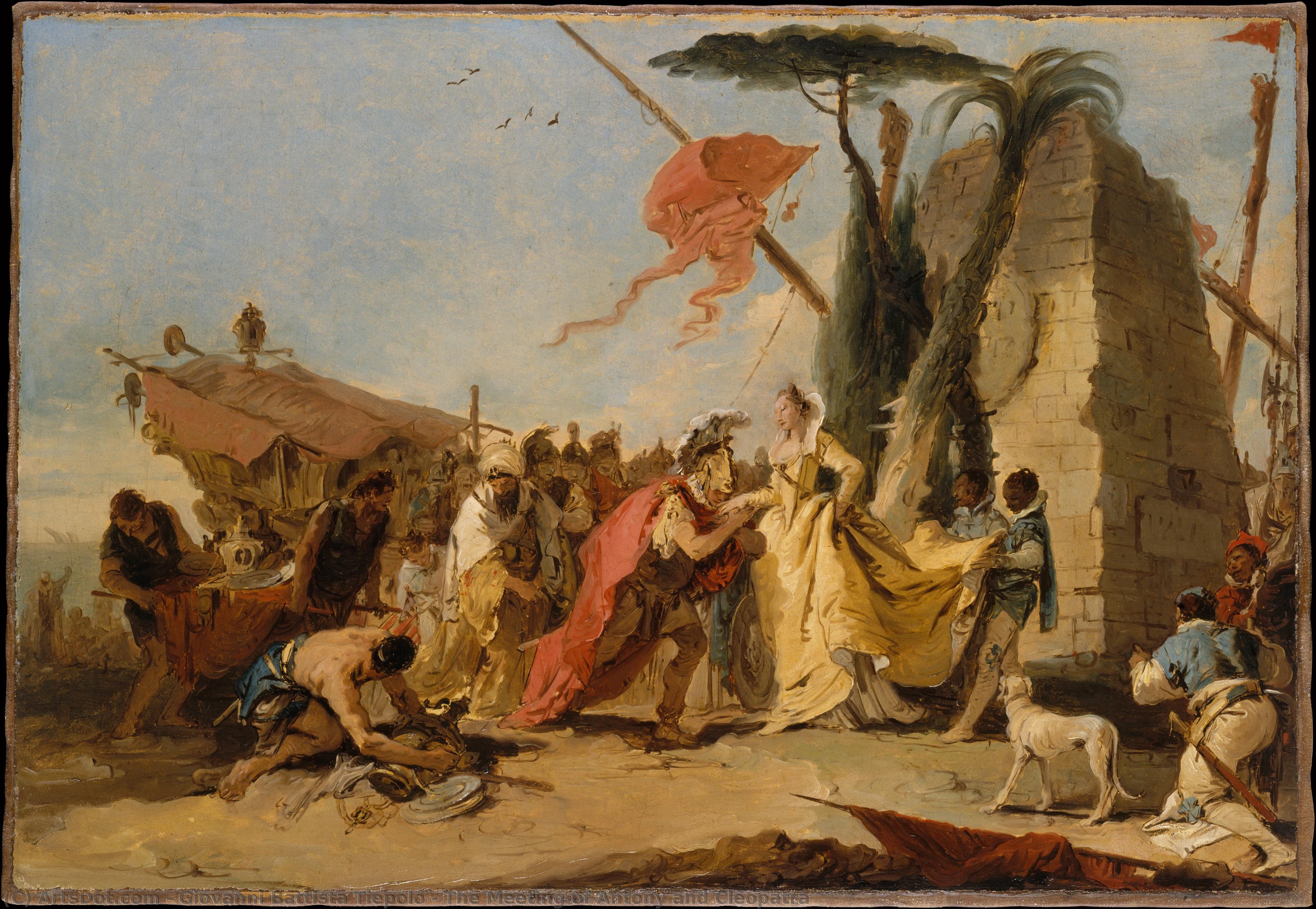 The Meeting Of Antony And Cleopatra — Giambattista Tiepolo