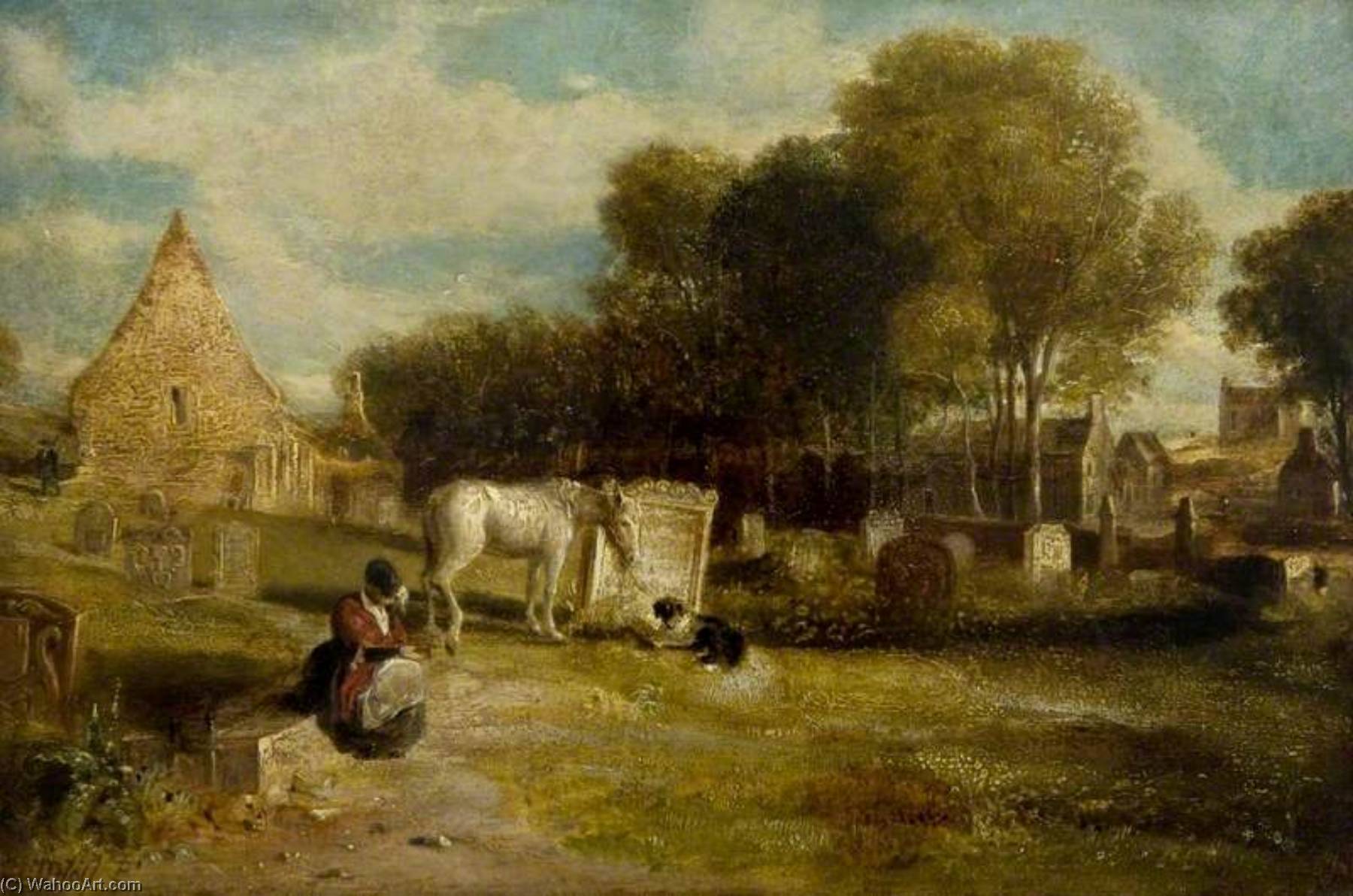 Kirkoswald, Tam O' Shanter's Grave — David Octavius Hill