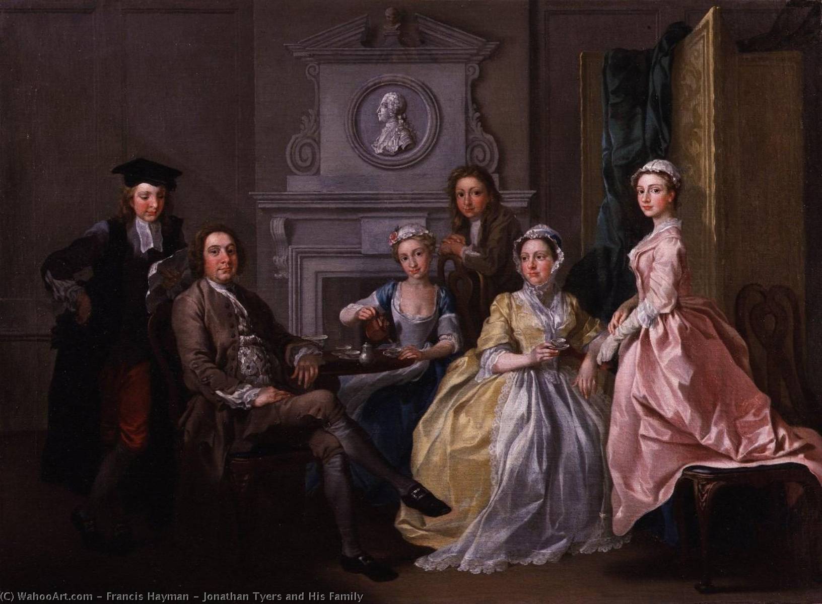 Jonathan Tyers And His Family — Francis Hayman