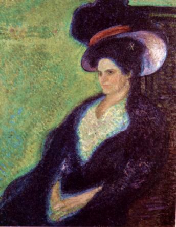 Woman With Feathered Hat — Richard Gerstl