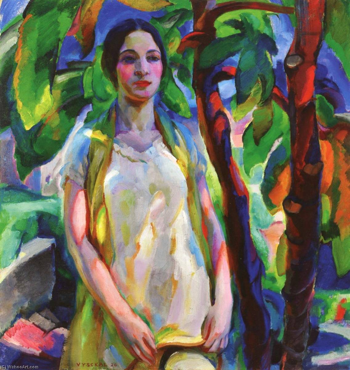 Girl In Garden (also Known As Young Girl In Garden) — Edouard Vysekal
