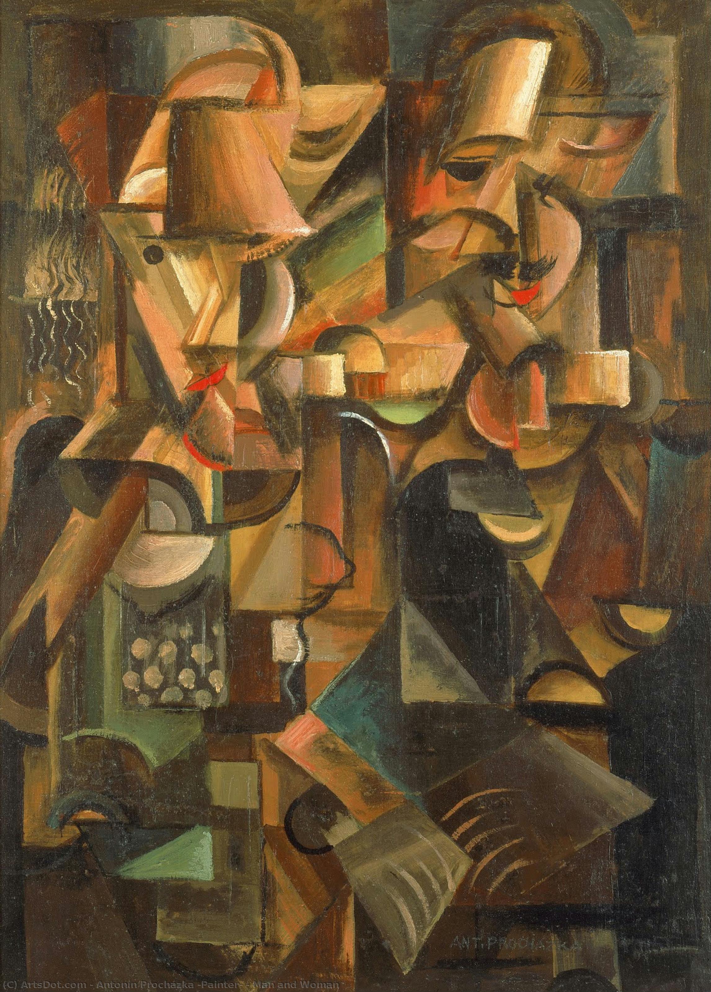 Man And Woman — Antonín Procházka (painter)