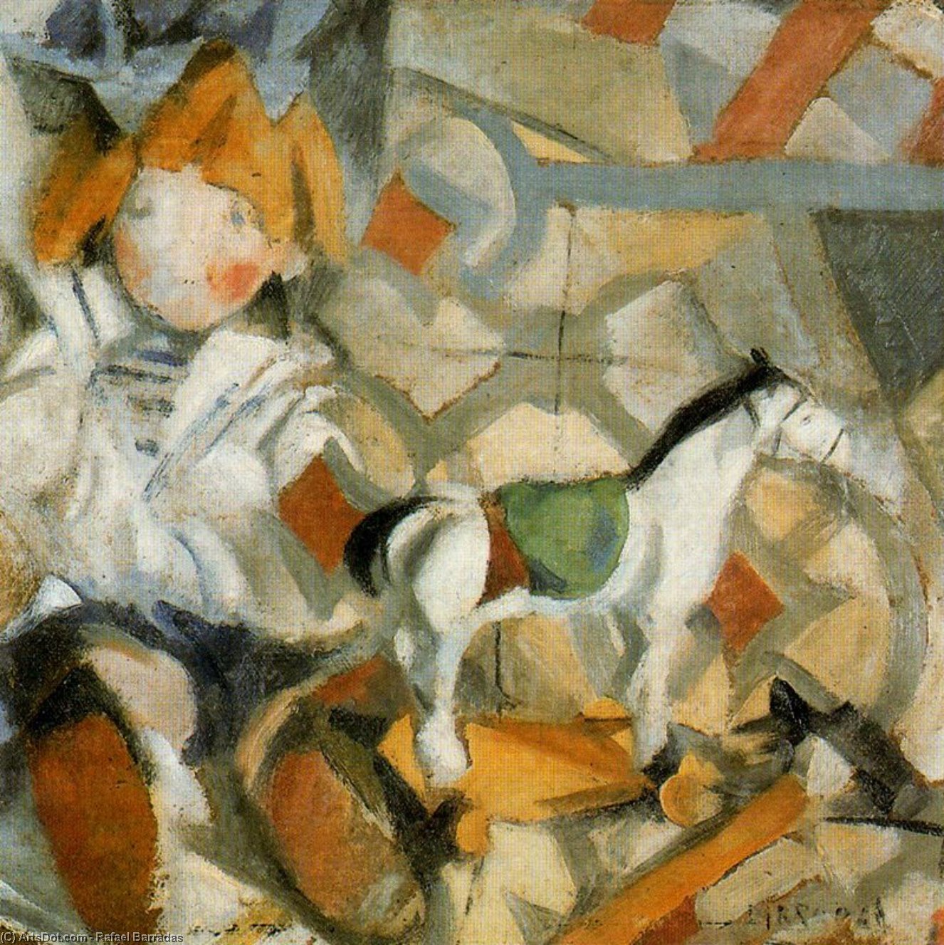 Toy Horse And Doll — Rafael Barradas