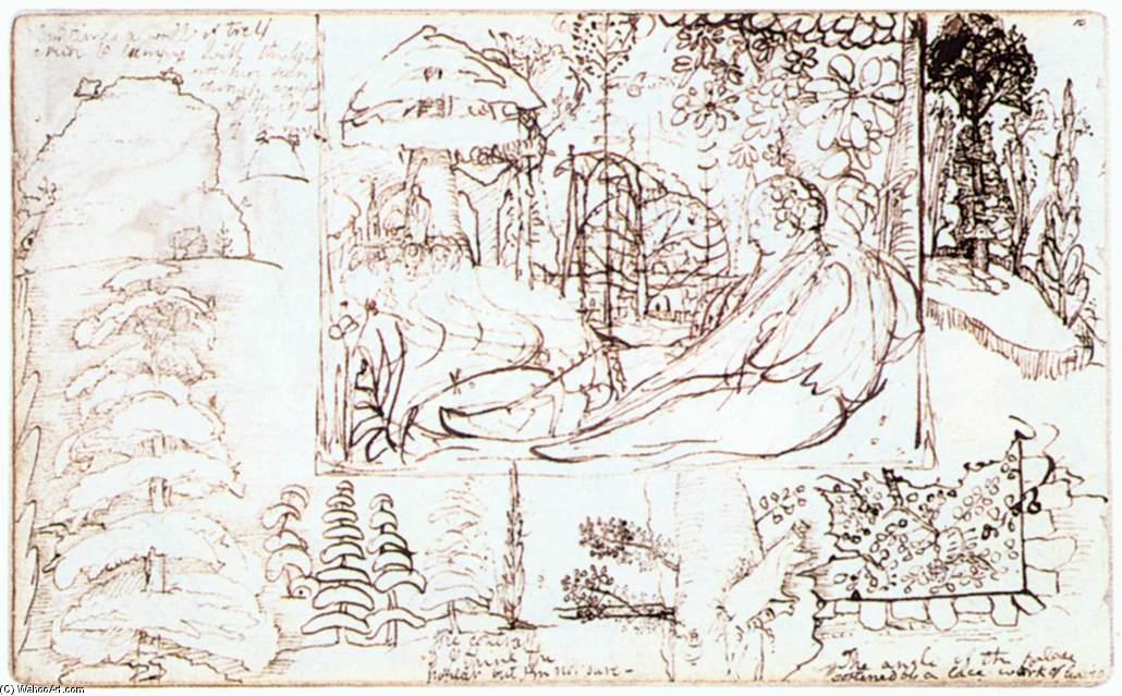 Sketchbook, Folio 5 Verso — Samuel Palmer