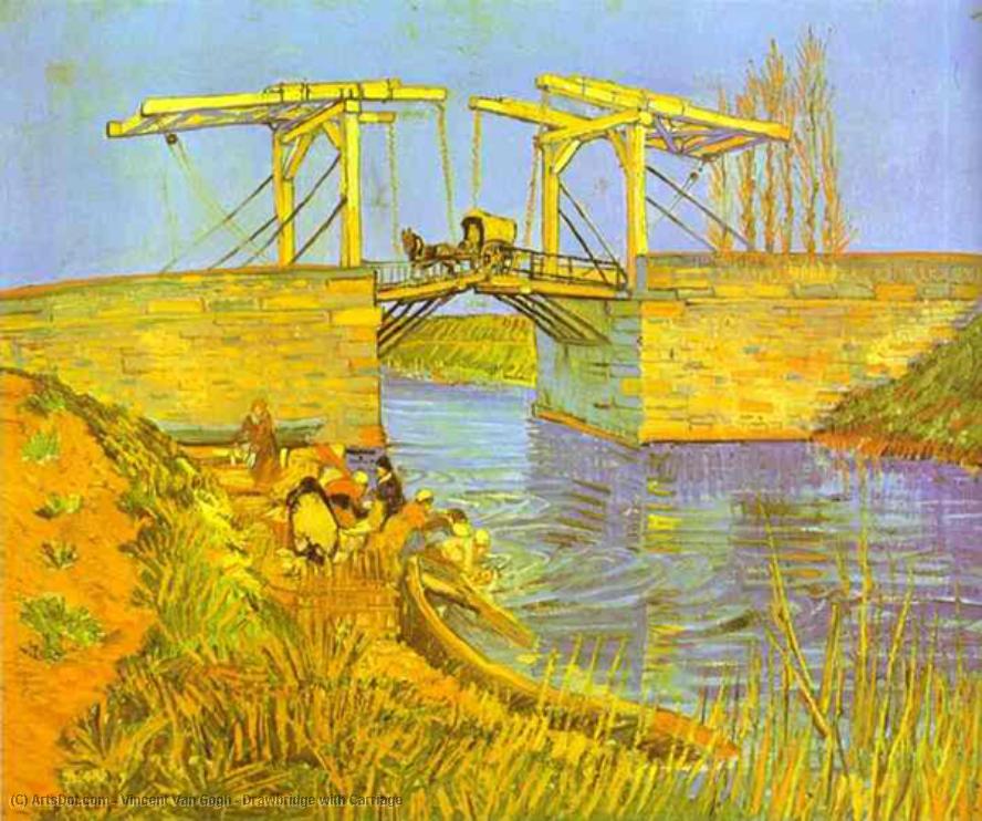 Drawbridge With Carriage — Vincent Willem Van Gogh