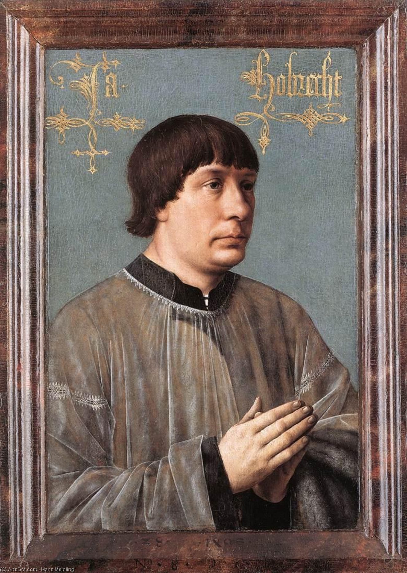 Portrait Of Jacob Obrecht — Memling, Hans