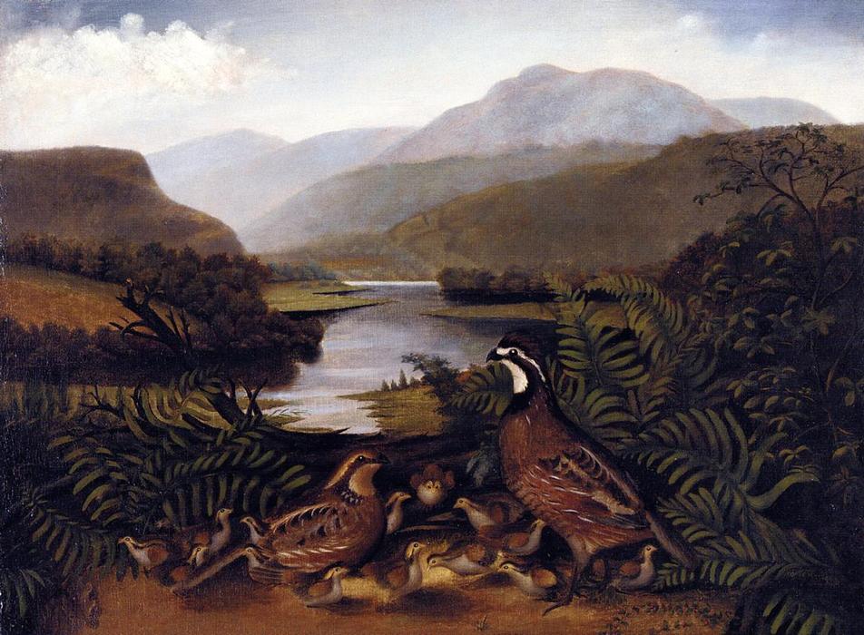 Partridges In A Landscape — Rubens Peale