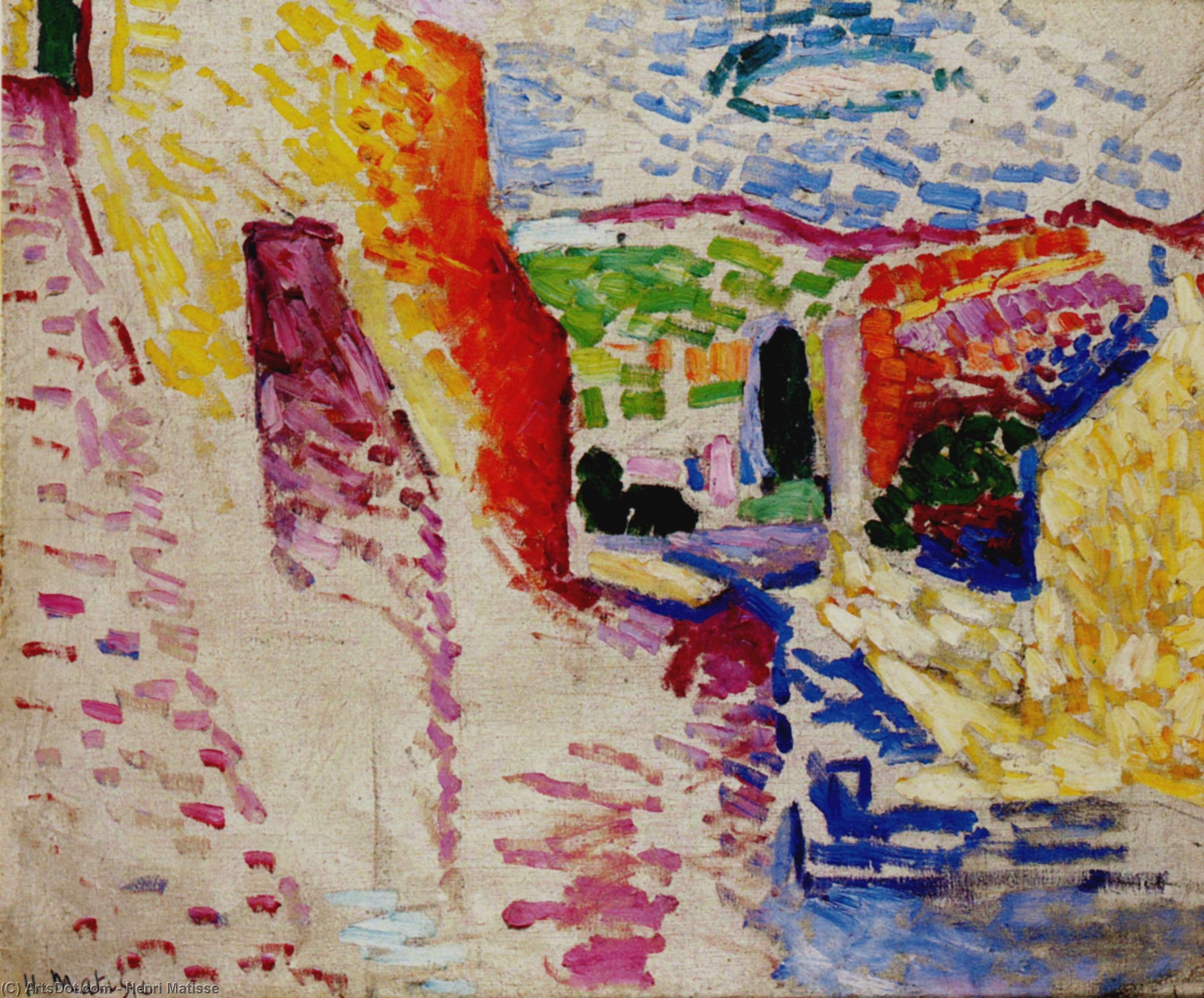 Rue Du Soleil Huile Sur Toile Collection Particulière — Henri Matisse