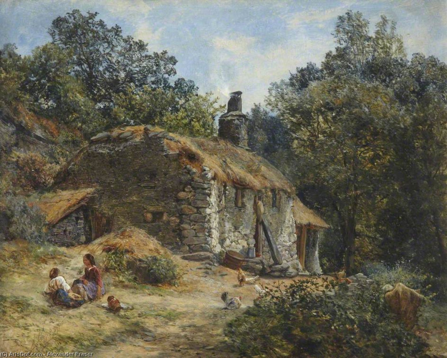 Welsh Cottage, Vale Of Conway — Alexander Fraser