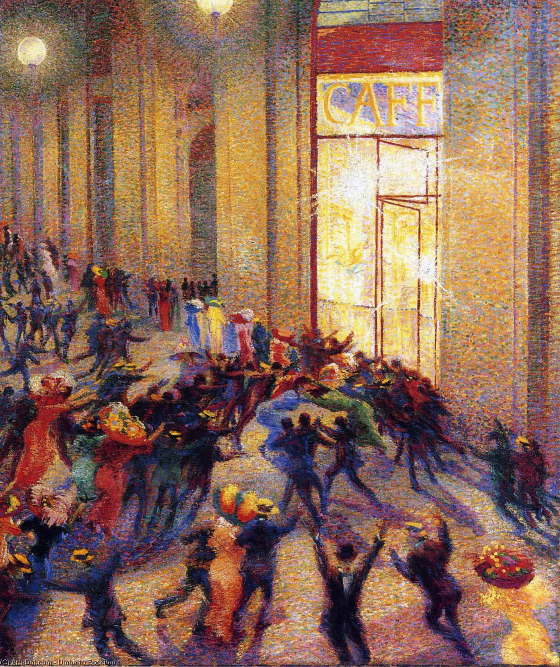 Riot In The Galleria — Umberto Boccioni