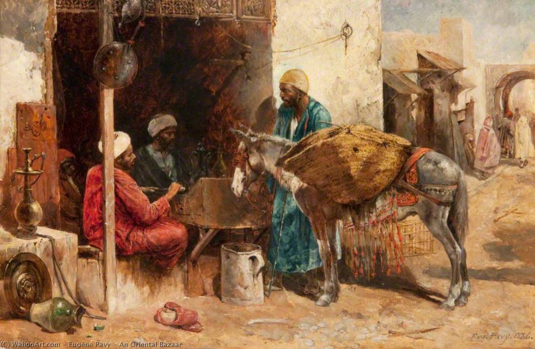 An Oriental Bazaar — Eugène Pavy
