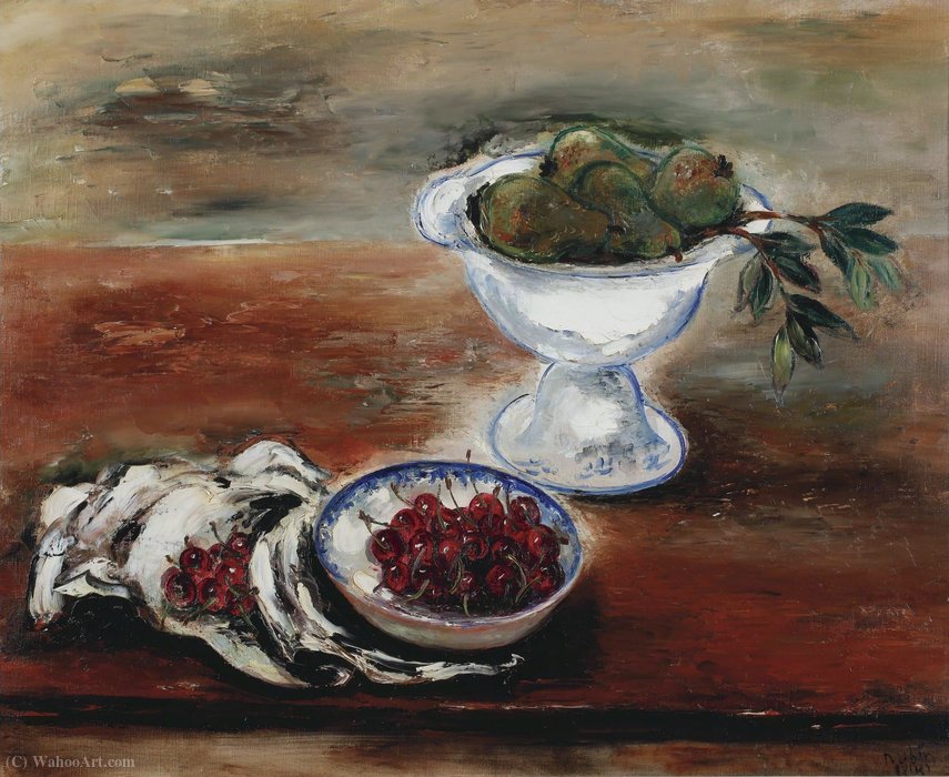 Still Life With Cherries, (1945) — Reuven Rubin