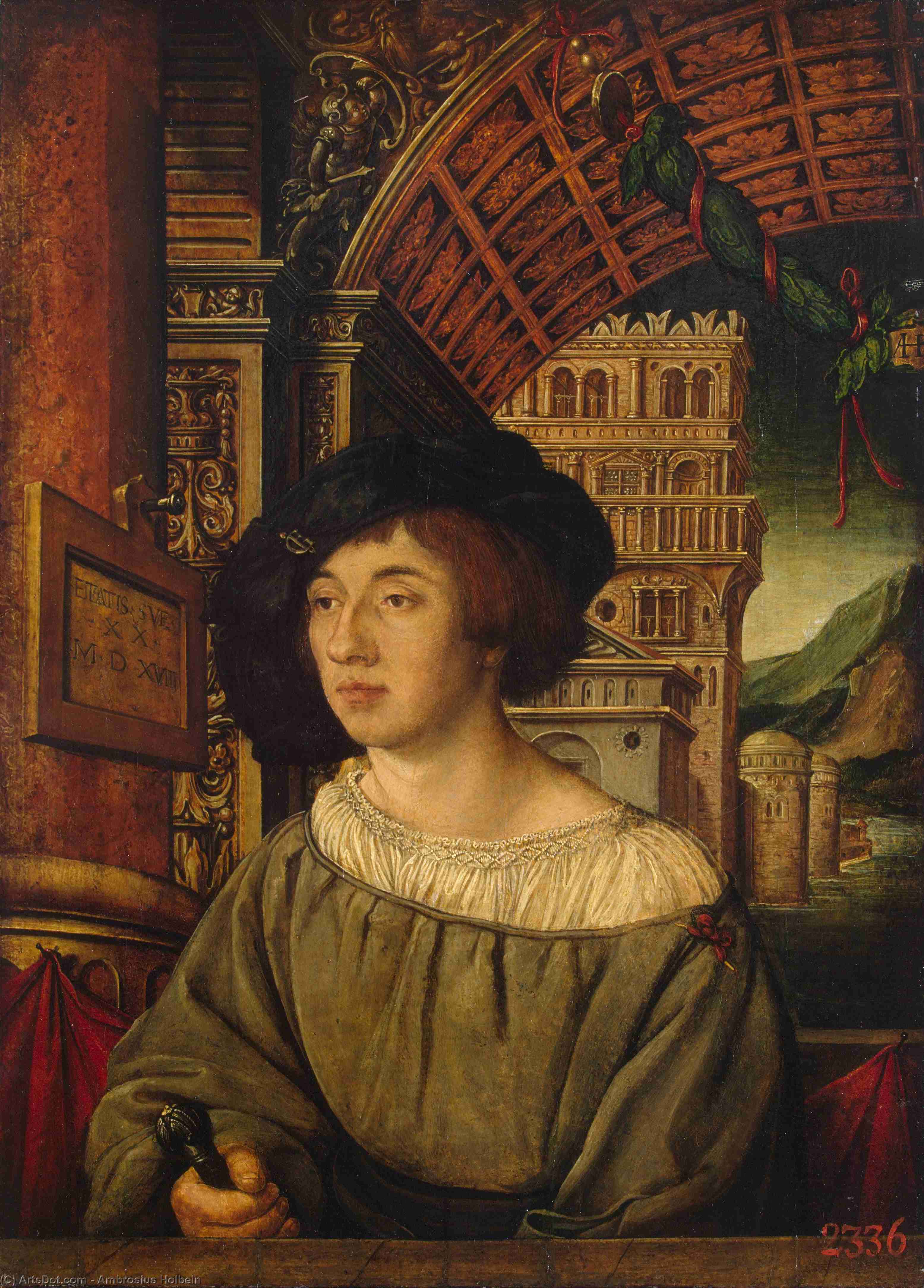 Portrait Of A Young Man — Ambrosius Holbein
