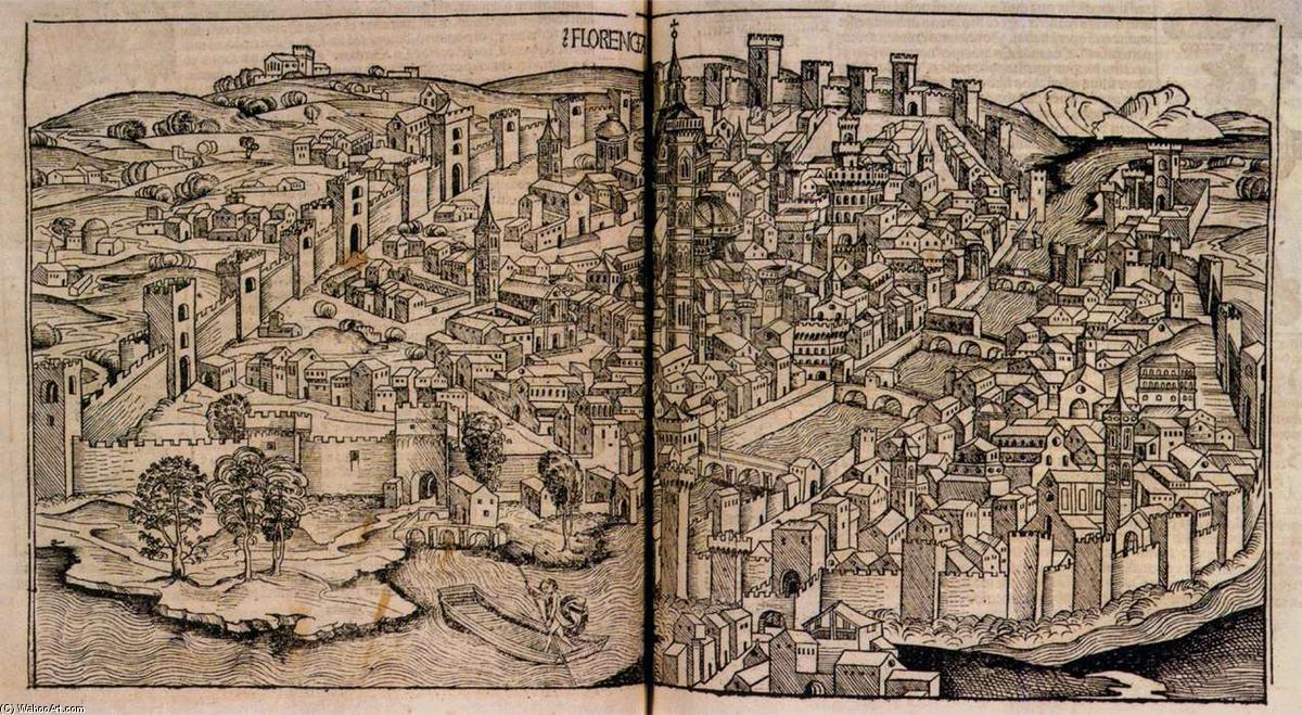 Nuremberg Chronicle, View Of Florence — Hartmann Schedel