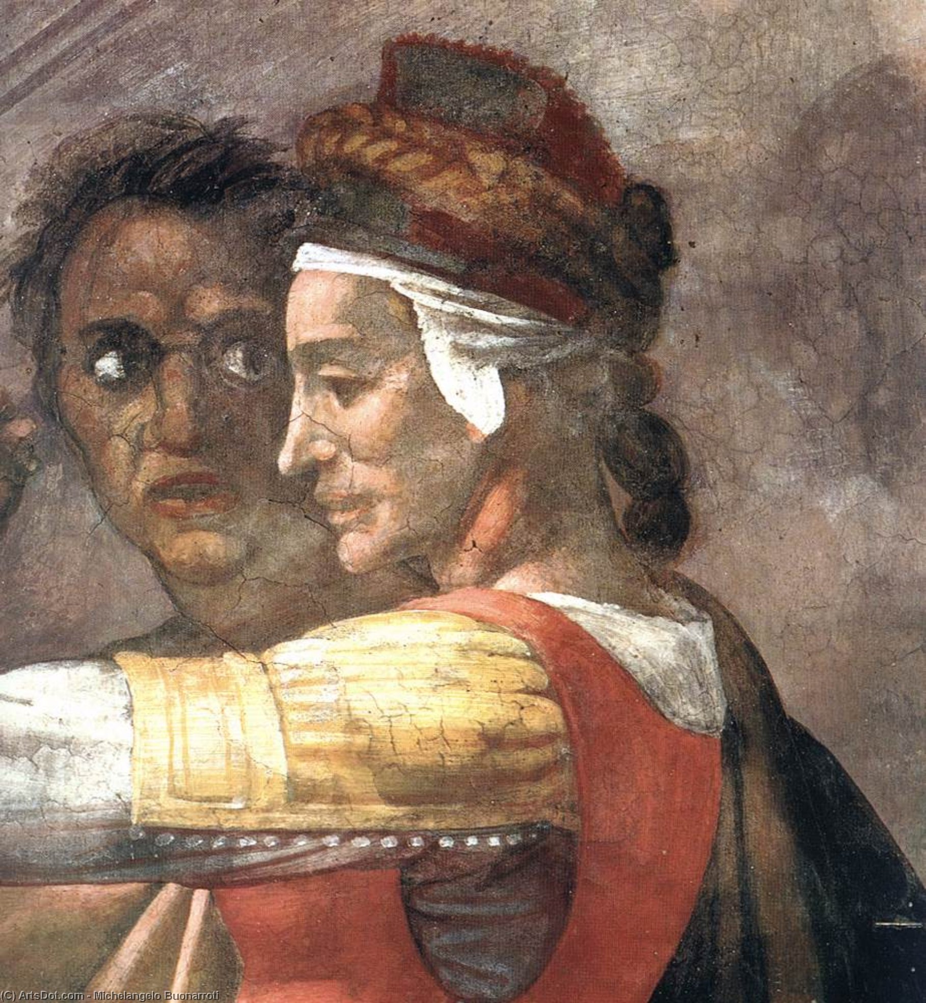 Eleazar - Matthan (detail) — Michelangelo Buonarroti