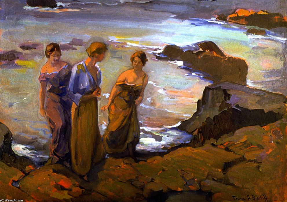 Three Women At The Seashore — Franz Bischoff