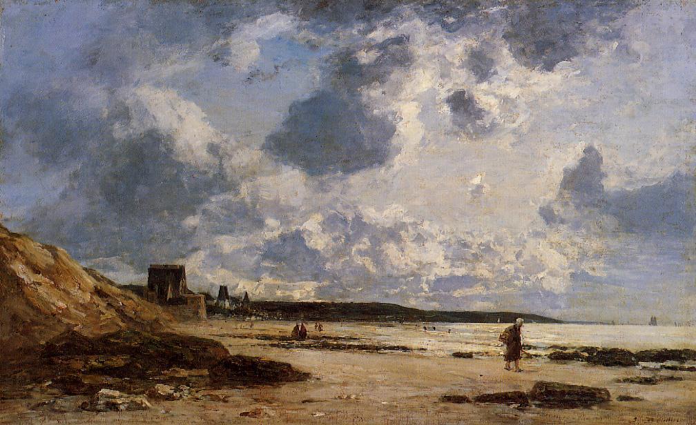 Trouville, Black Rocks — Eugène Louis Boudin