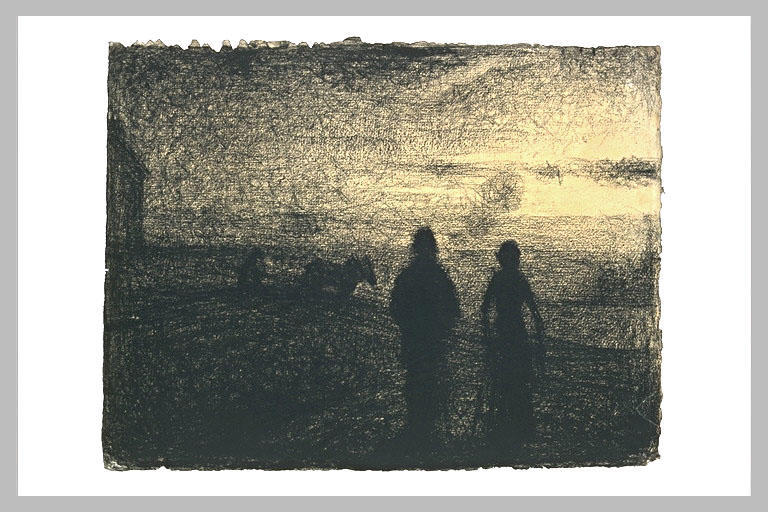 Ploughing — Georges Seurat