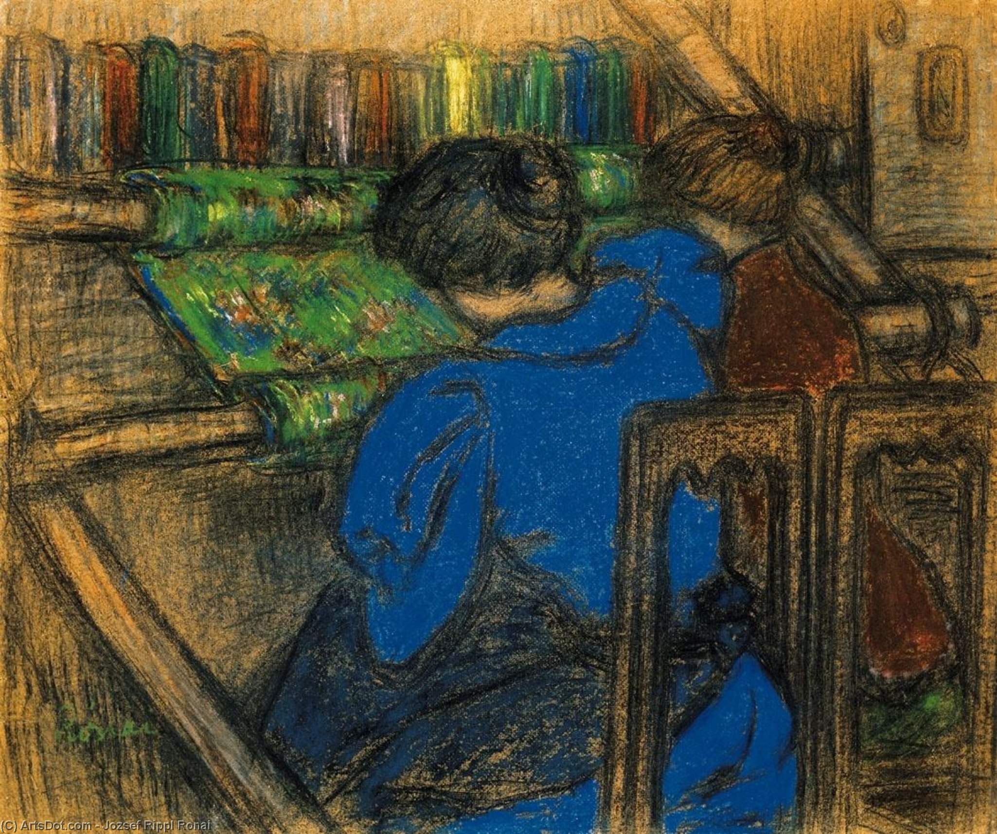 Embroidering Women — József Rippl-rónai