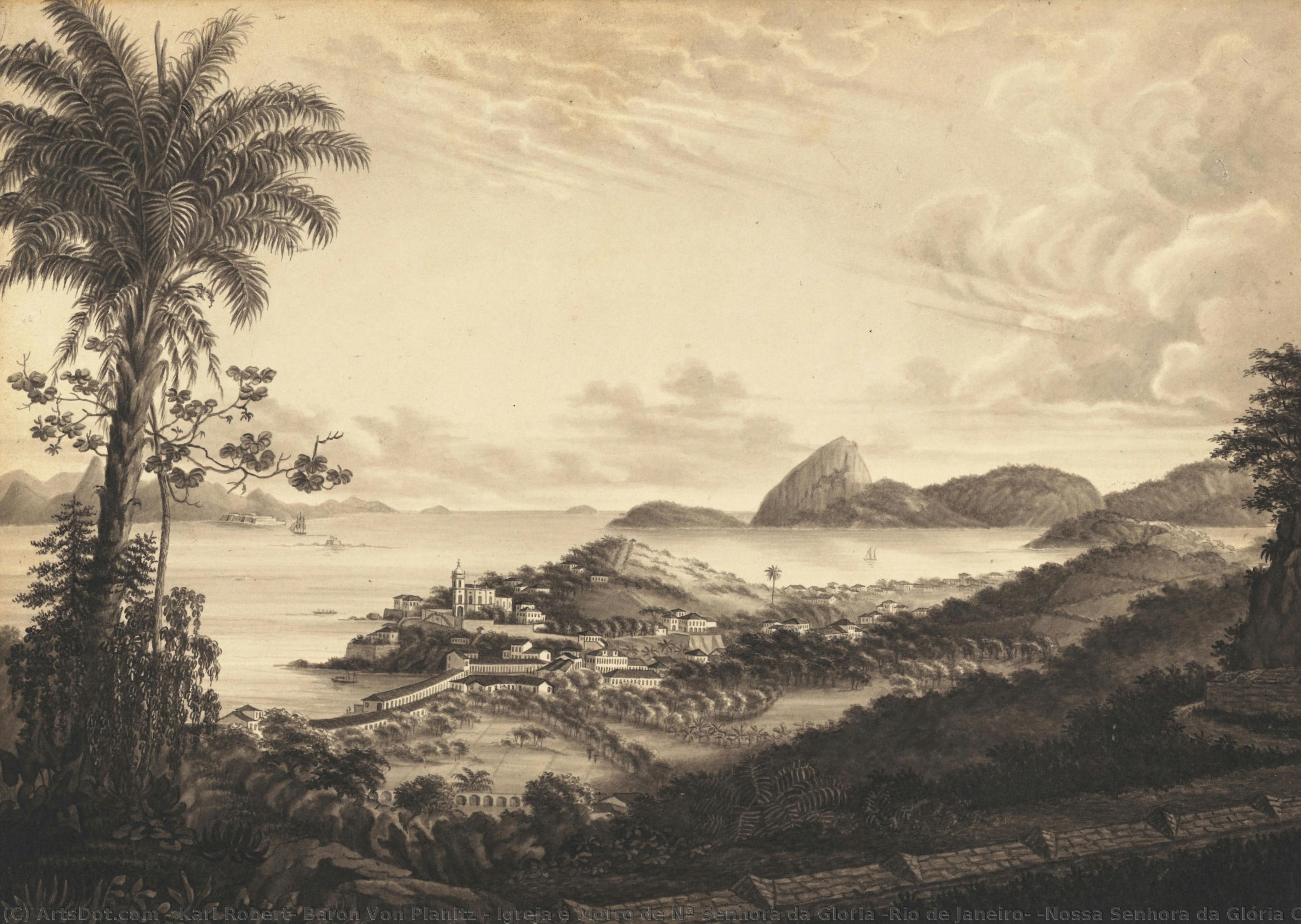 Igreja E Morro De Nª Senhora Da Gloria (rio De Janeiro) [nossa Senhora Da Glória Church And Hill] — Karl Robert, Baron Von Planitz