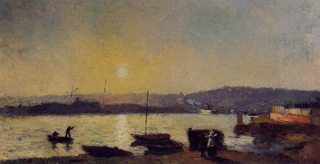 The Seine At Rouen — Albert-charles Lebourg