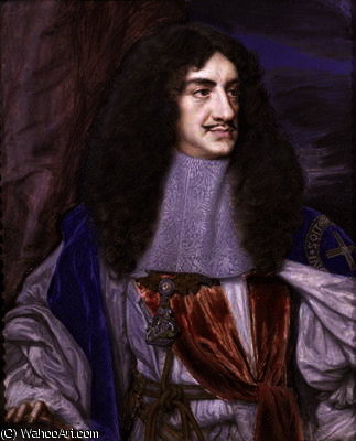 Charles Ii Oil On Canvas Hi — Samuel Cooper