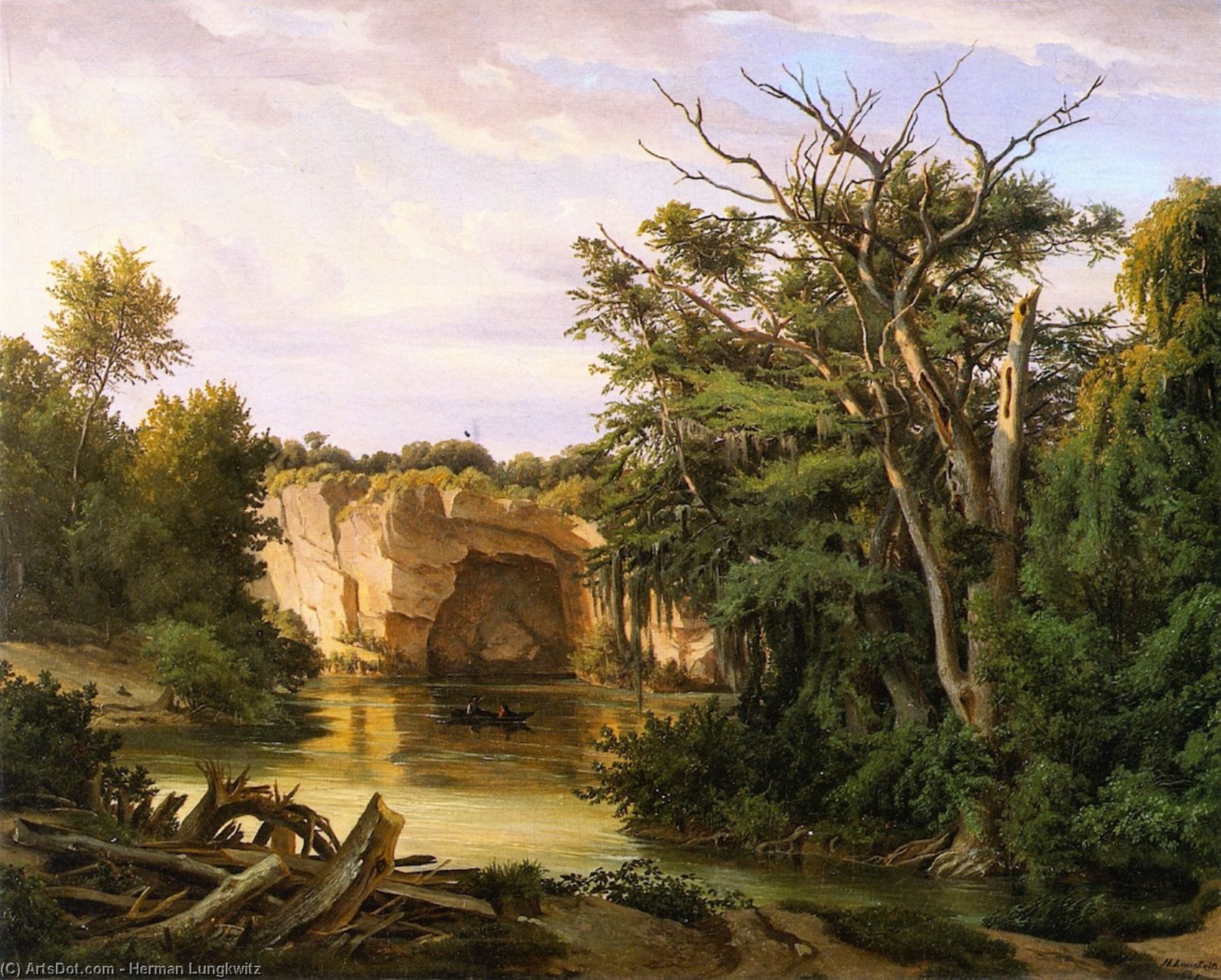 Guadalupe River Landscape — Herman Lungkwitz