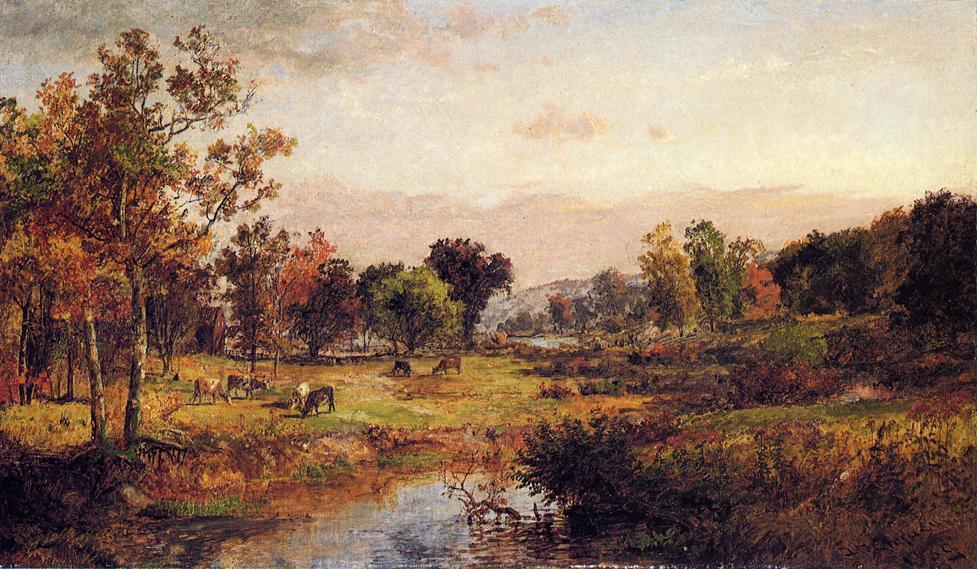 La Granja A Orillas Del Río — Jasper Francis Cropsey