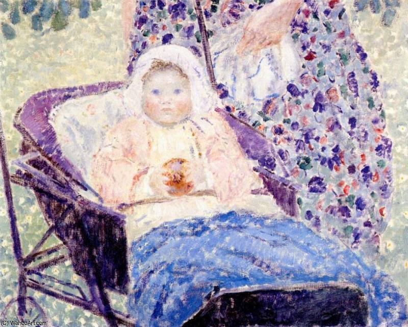 Baby In Pram — Frederick Carl Frieseke