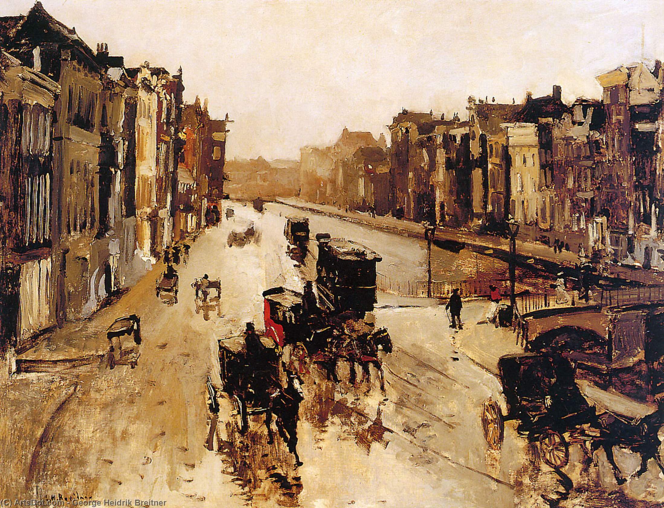 The Canal Rokin In Amterdam — George Hendrik Breitner