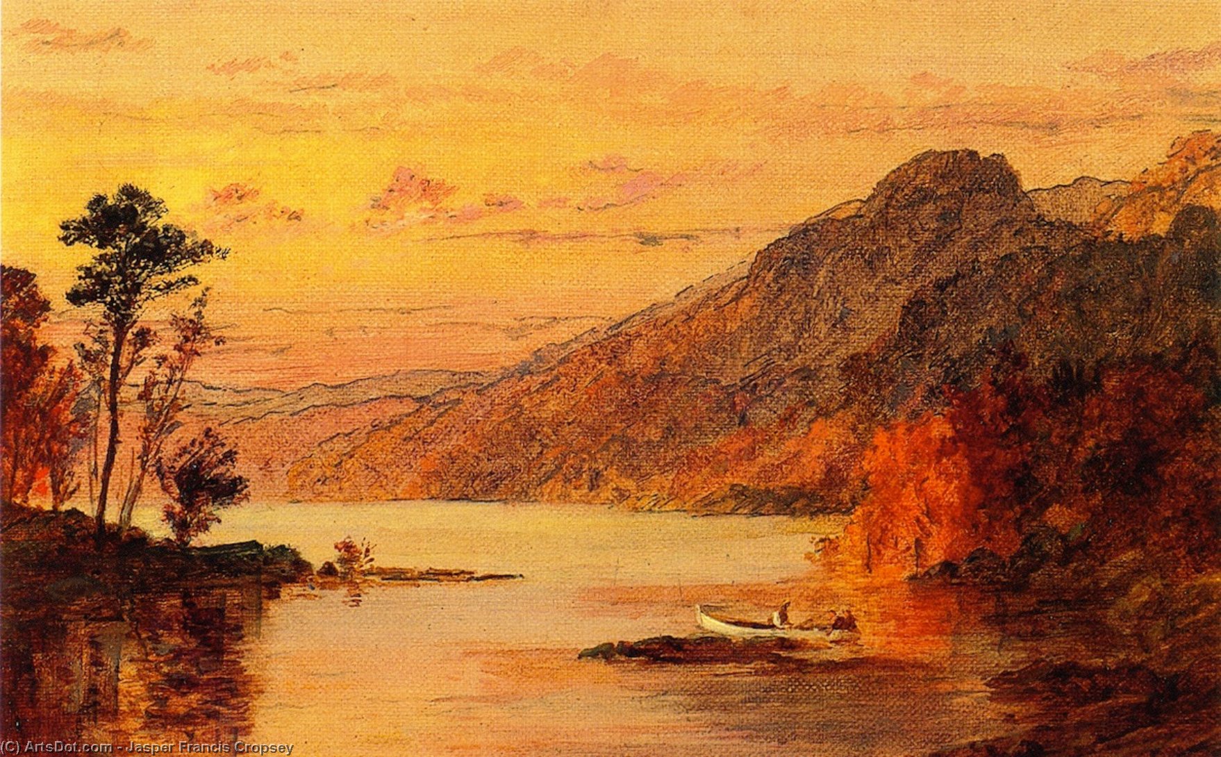 Lake Scene, Catskill Mountains — Jasper Francis Cropsey