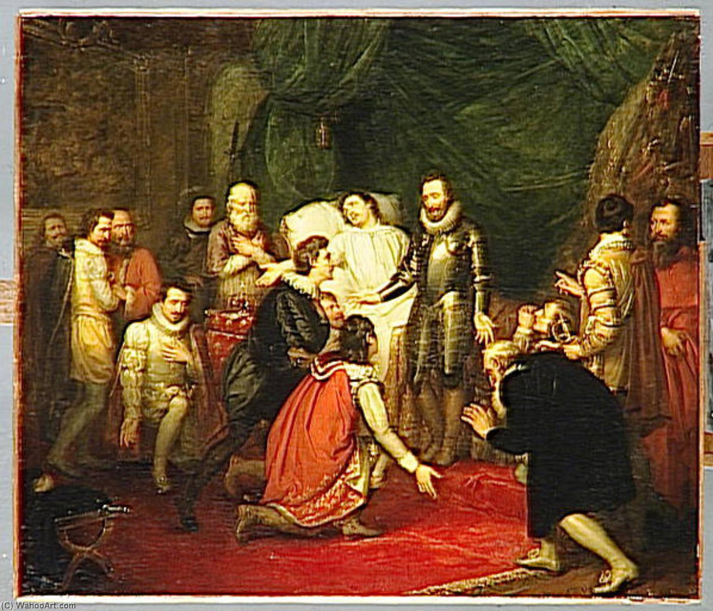 Henri Iii A Son Lit De Mort (1589) — Joseph Beaume