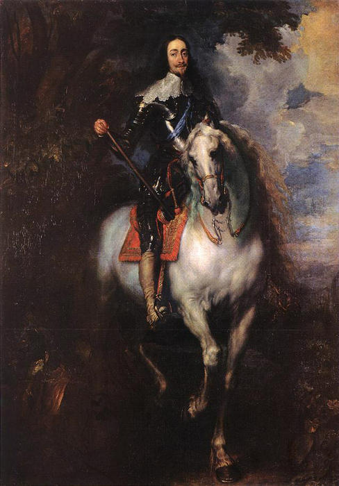 Equestrian Portrait Of Charles I, King Of England — Sir Anthony Van Dyck