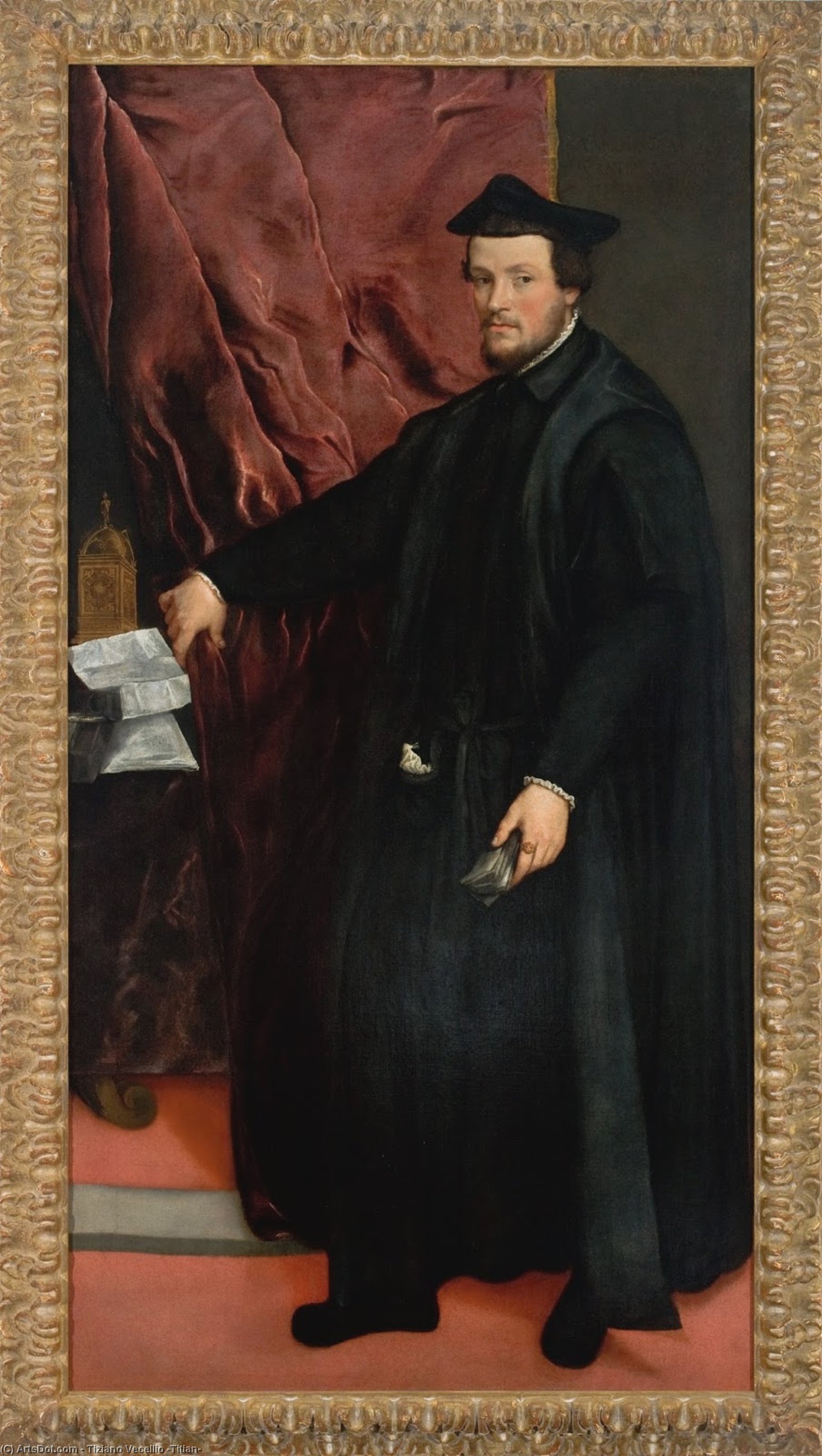 Portrait Of Cardinal Cristoforo Madruzzo — Titian