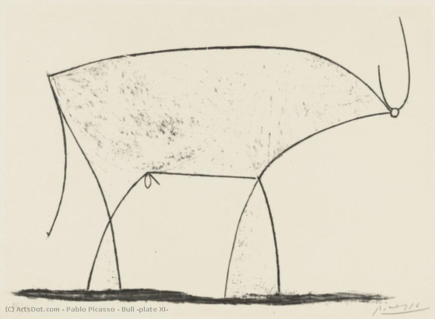 Bull (plate Xi) — Pablo Picasso