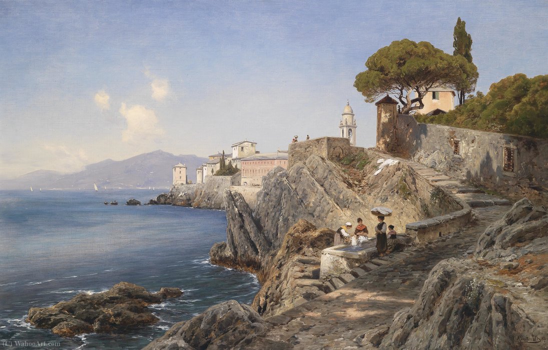 Set On The Banks Before Sturla In Genoa — Ascan Lutteroth