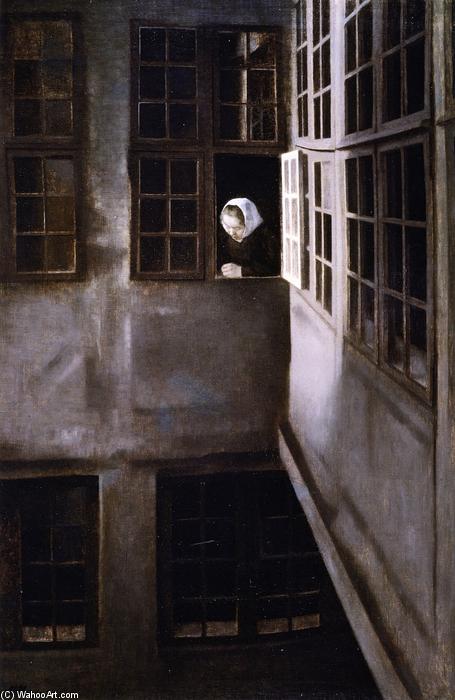 Courtyard Interior At Strandgade 30 — Vilhelm (hammershøi)hammershoi