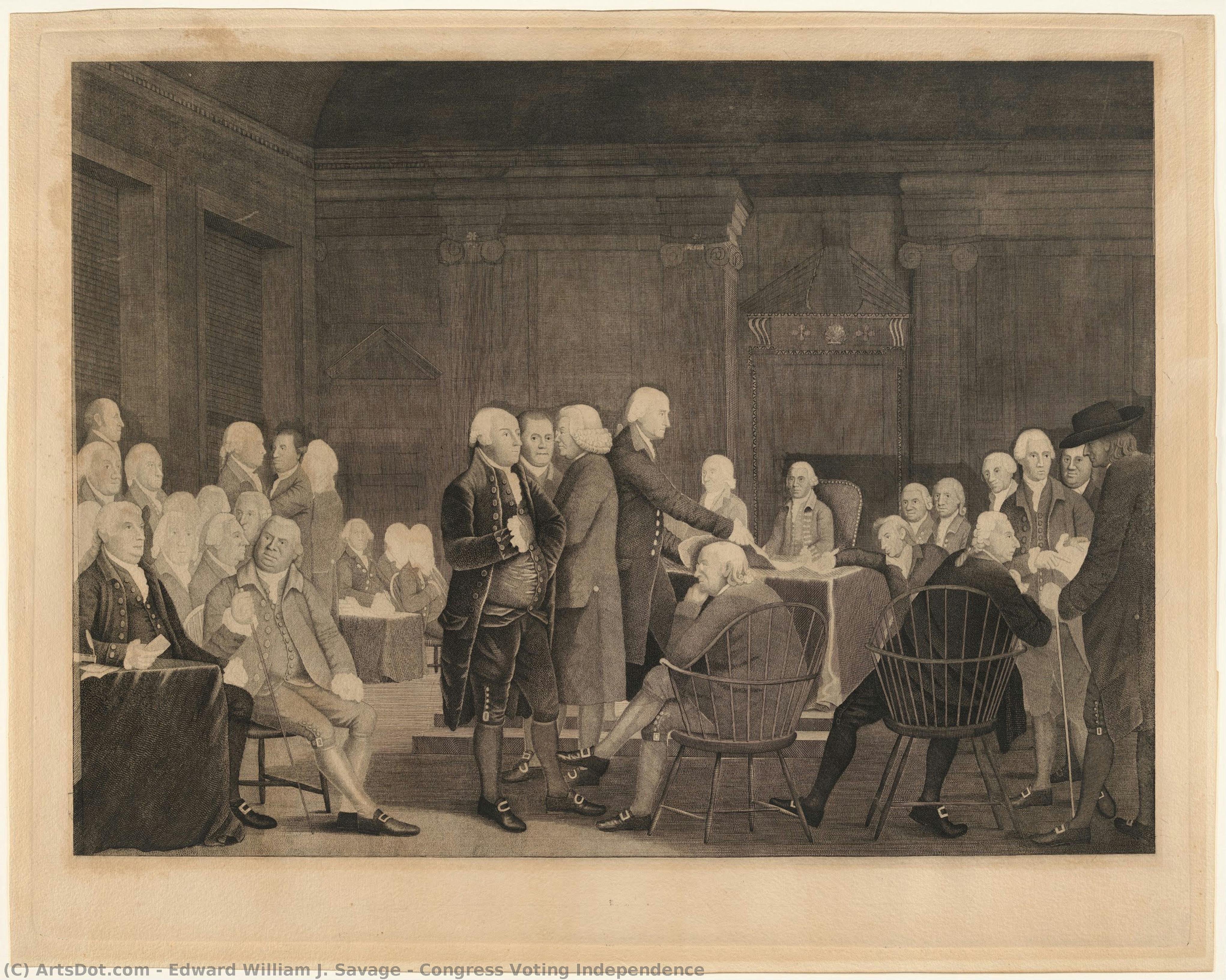 Congress Voting Independence — Edward William J. Savage