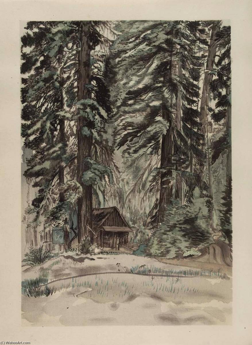 Evening At Carl Inn (progressive Proof No.61) — Chiura Obata