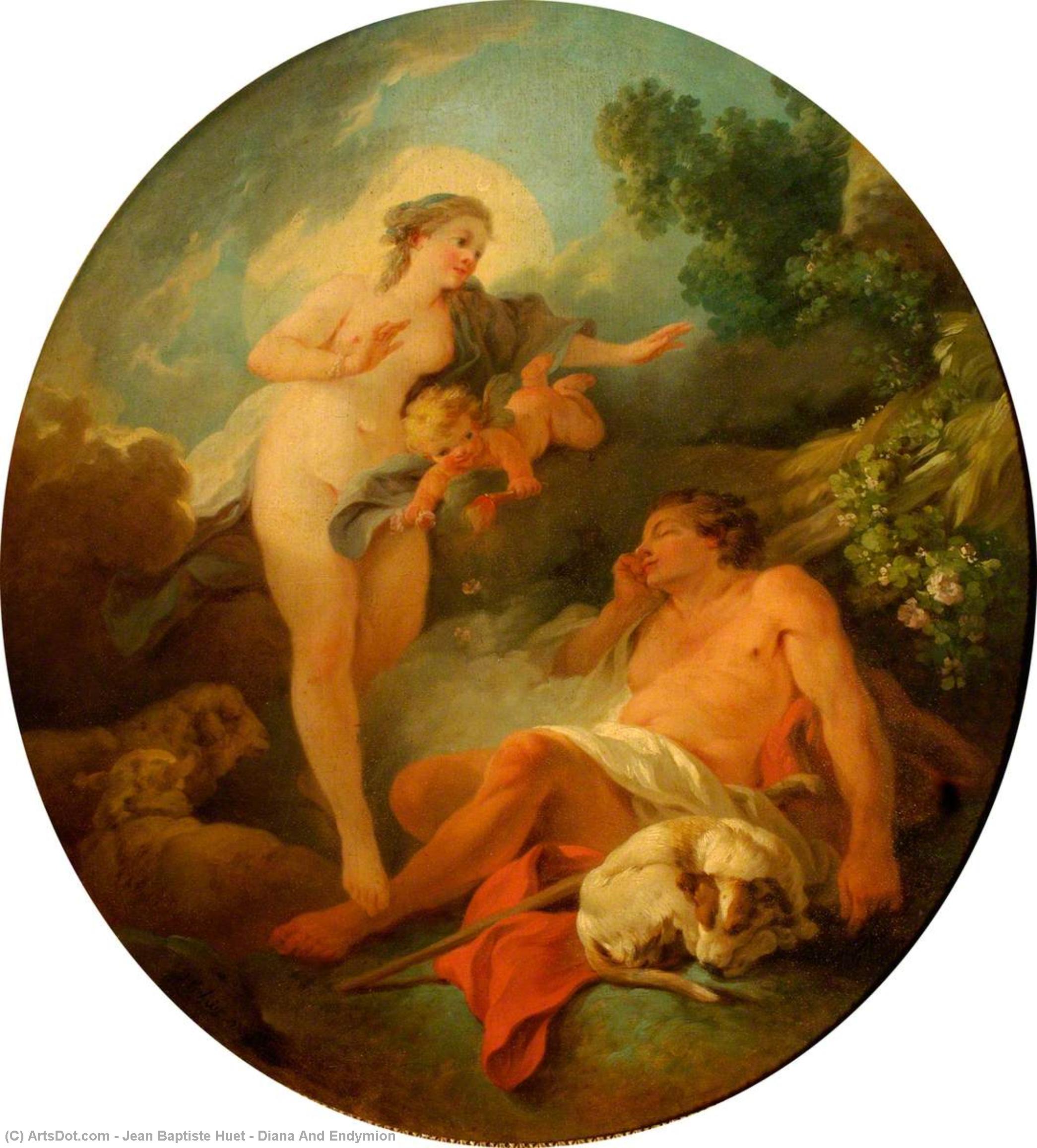 Diana And Endymion — Jean Baptiste Huet
