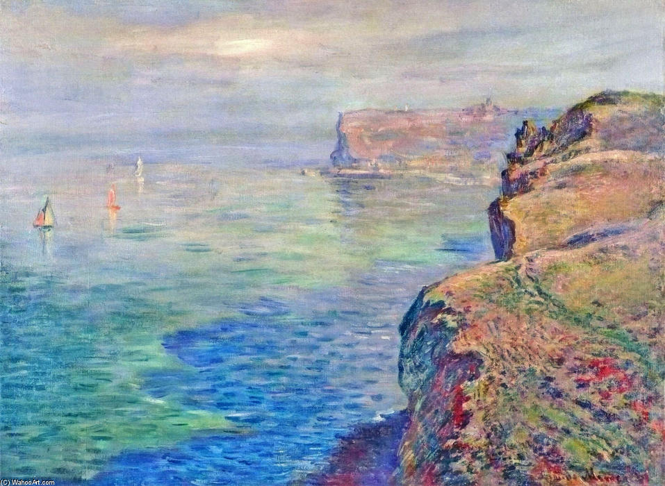 Cliff At Grainval Near Fecamp — Claude Monet