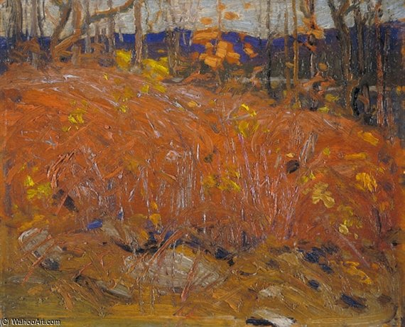 Brown Bushes, Late Autumn — Thomas Thompson