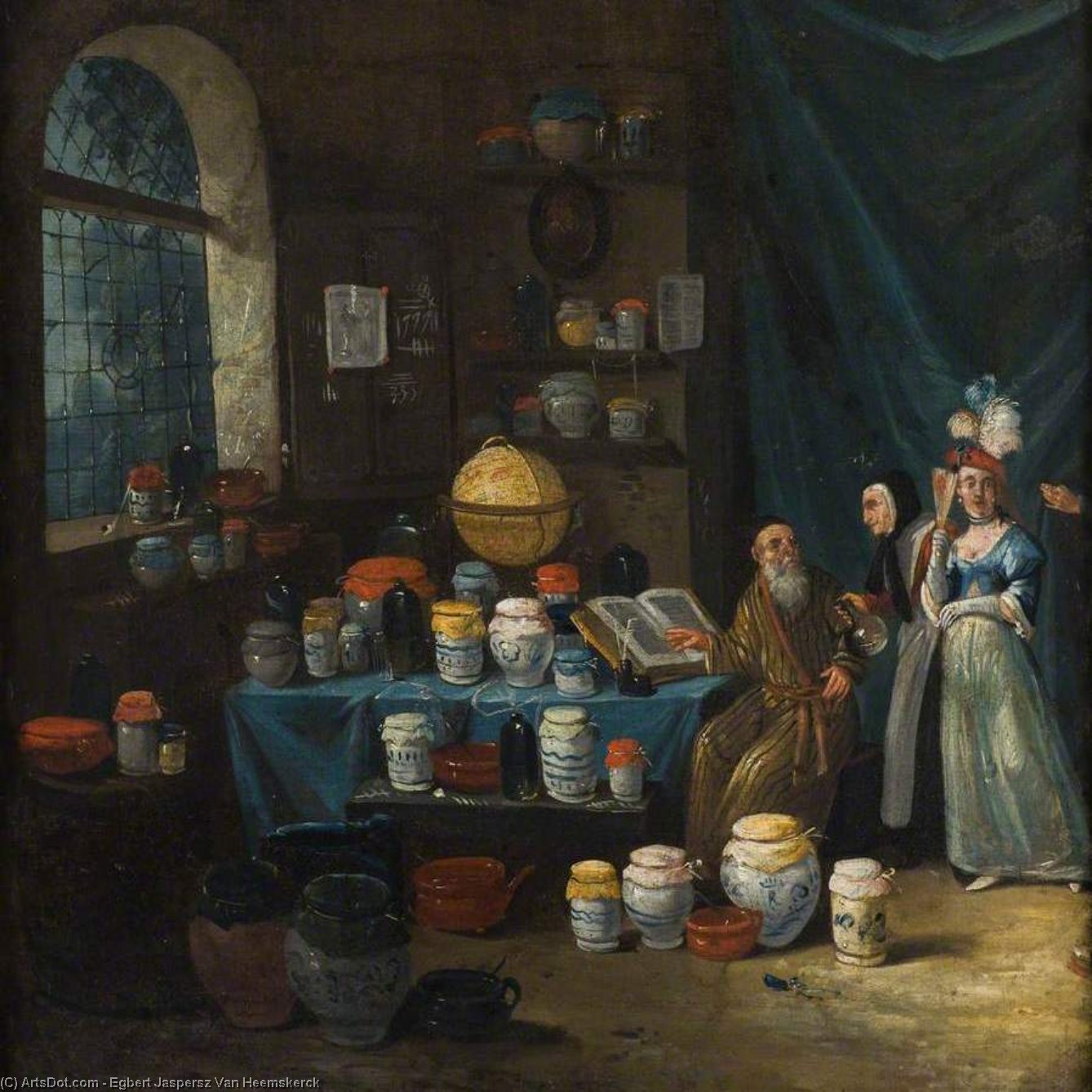 A Philosopher In His Study — Egbert Jaspersz Van Heemskerck