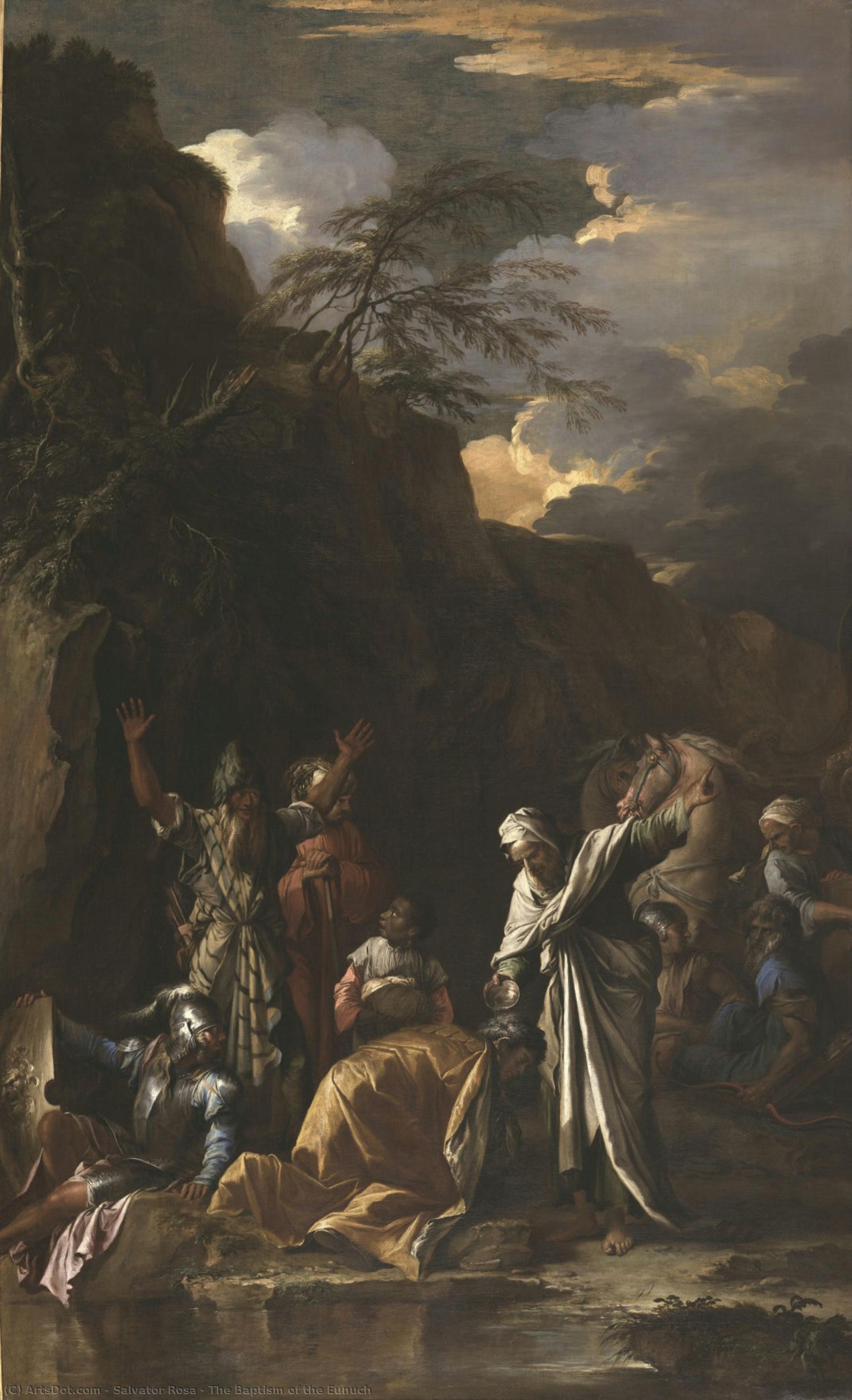 The Baptism Of The Eunuch — Salvator Rosa