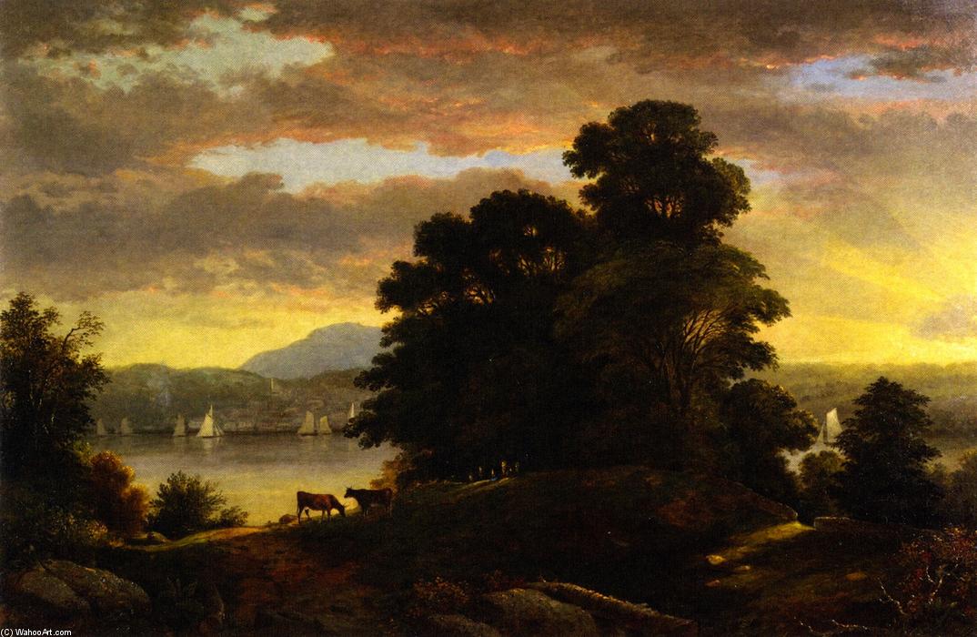 View On The Hudson (rondout) — Christopher Pearse Cranch