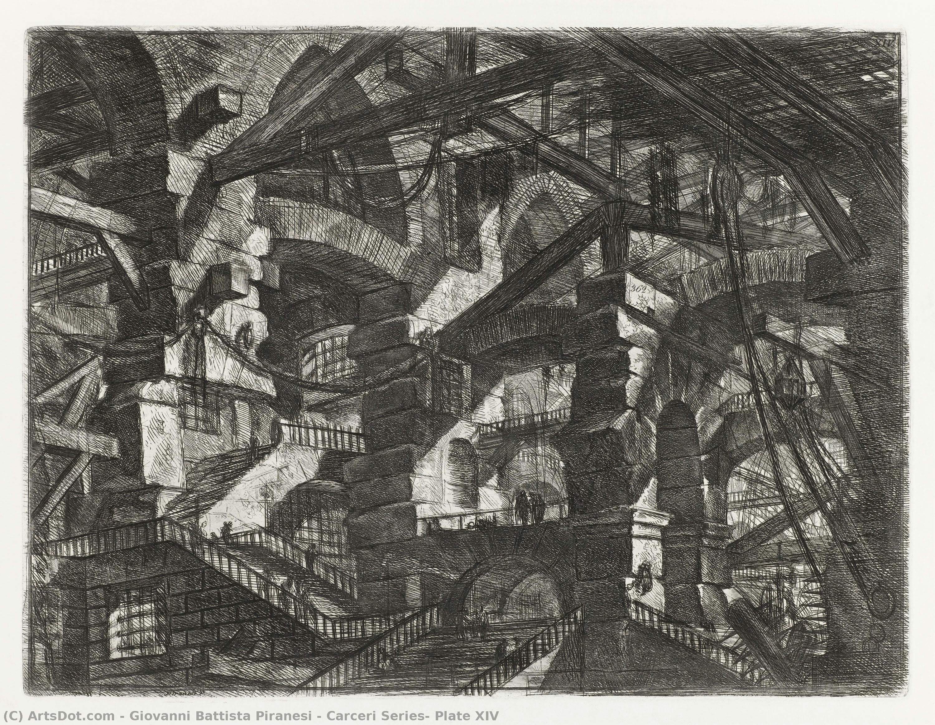 Carceri Series, Plate Xiv — Giovanni Battista Piranesi