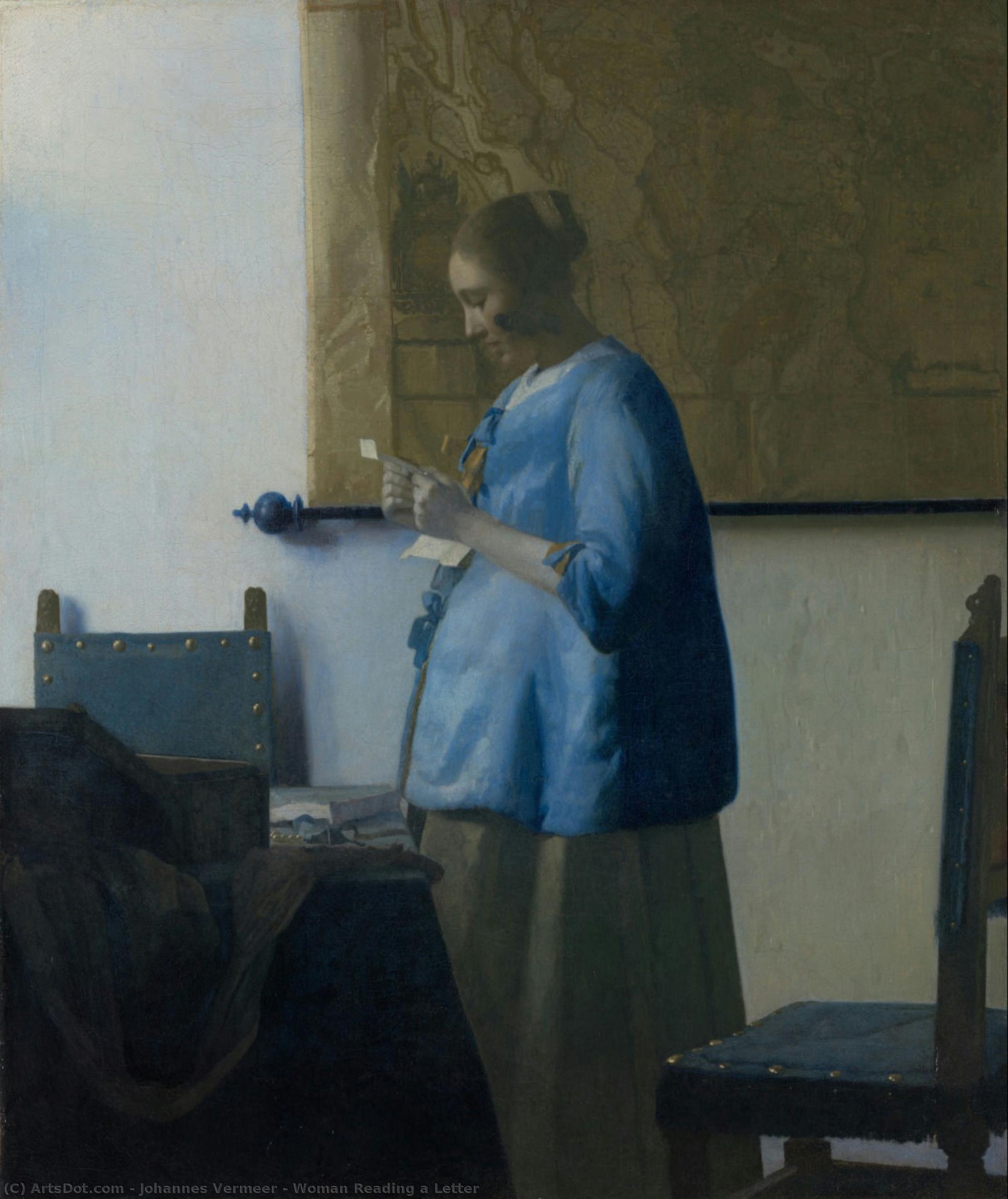 Woman Reading A Letter — Johannes Vermeer