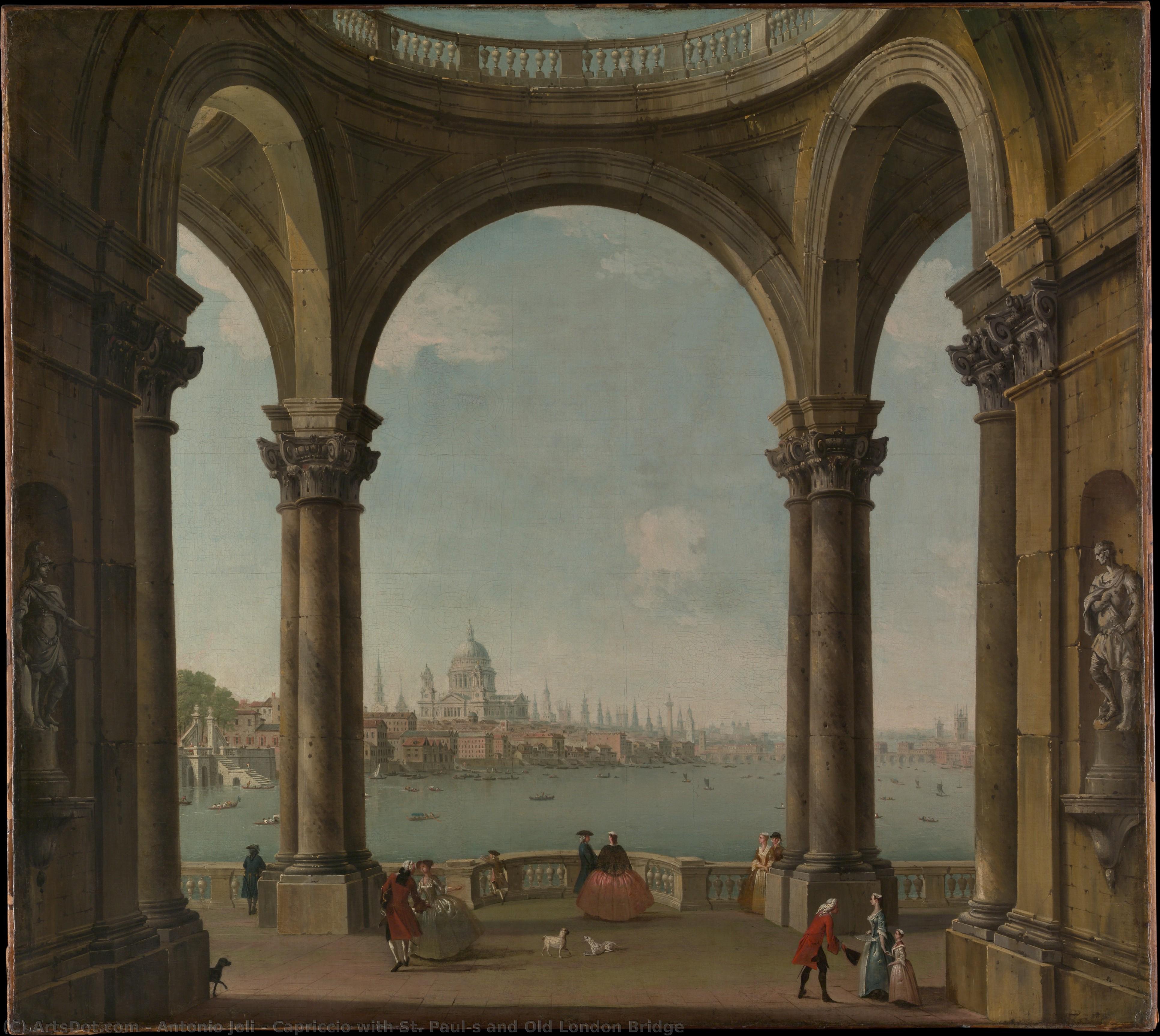 Capriccio With St. Paul's And Old London Bridge — Antonio Joli