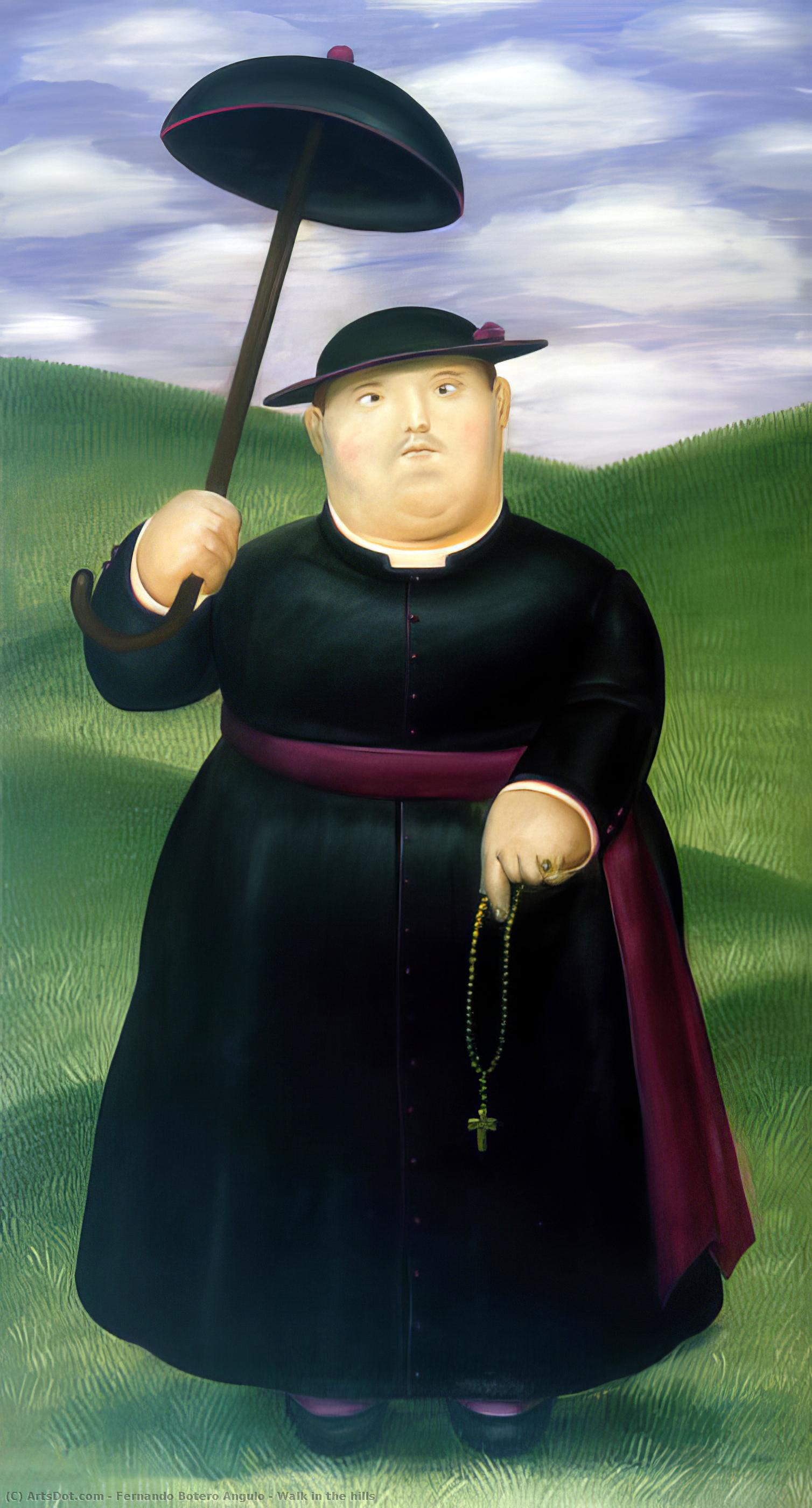 Walk In The Hills — Fernando Botero