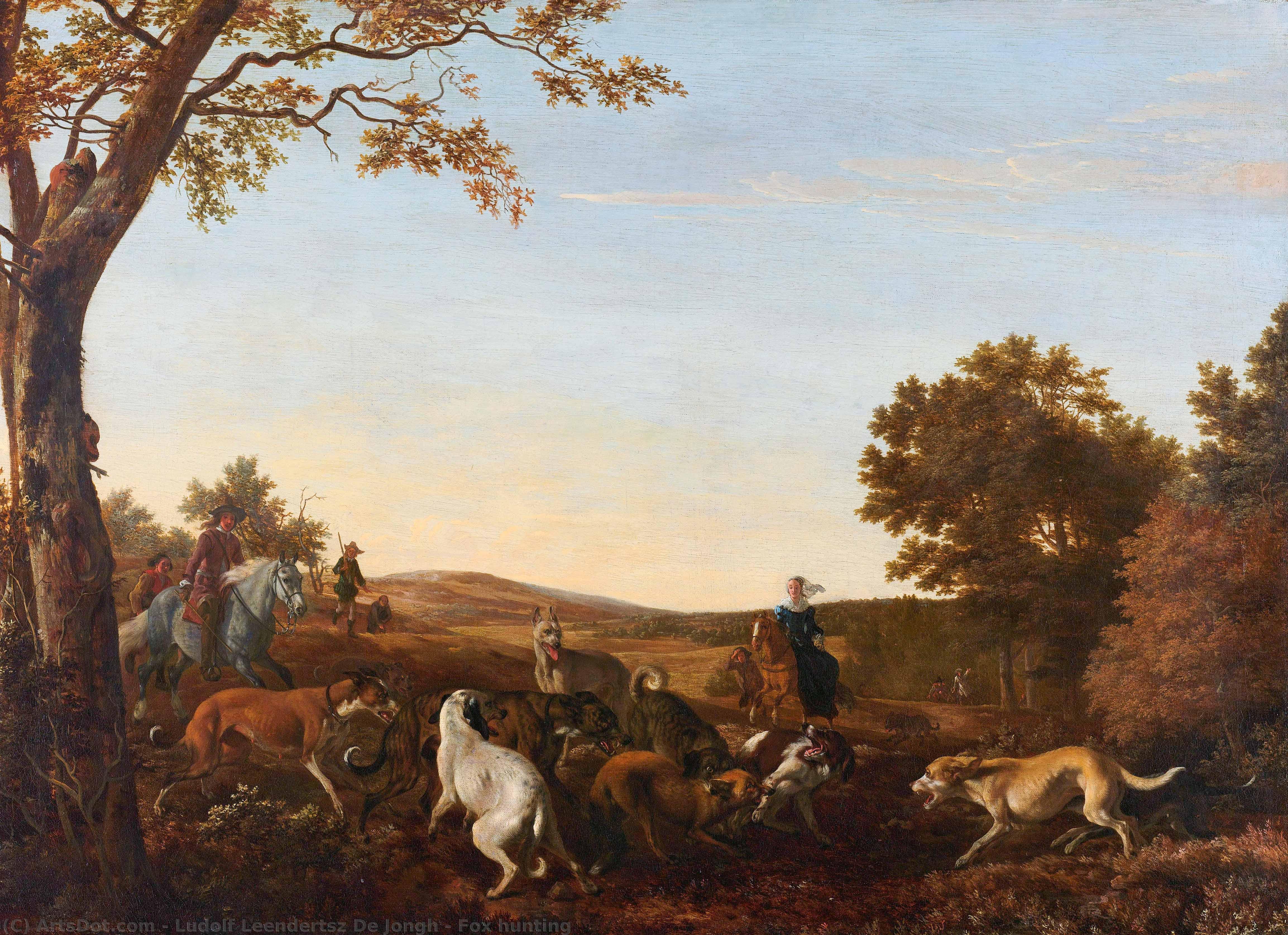 Fox Hunting — Ludolf Leendertsz De Jongh